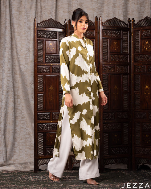 Elegant Slit Detail Midi Top 62011